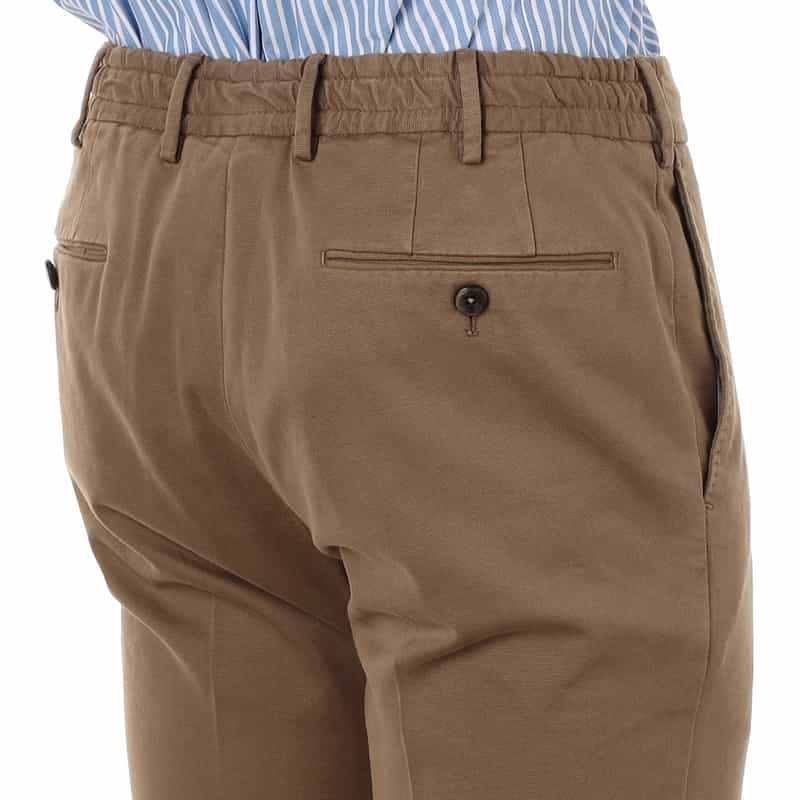 PT TORINO ストレッチパンツ "SLIM JOGGER" BROWN