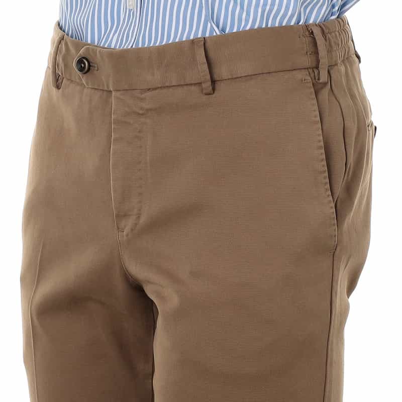 PT TORINO ストレッチパンツ "SLIM JOGGER" BROWN