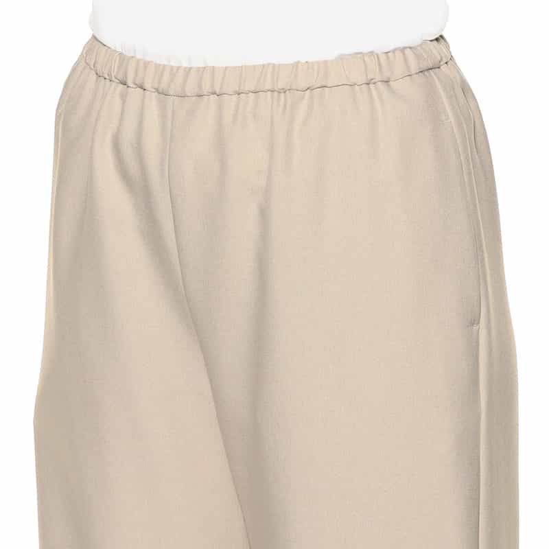 BARNEYS NEW YORK ウォッシャブル ドローストリング ワイドパンツ BEIGE