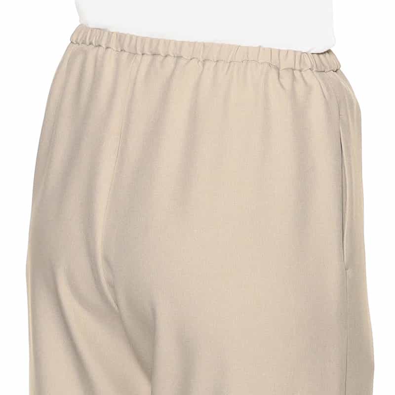 BARNEYS NEW YORK ウォッシャブル ドローストリング ワイドパンツ BEIGE