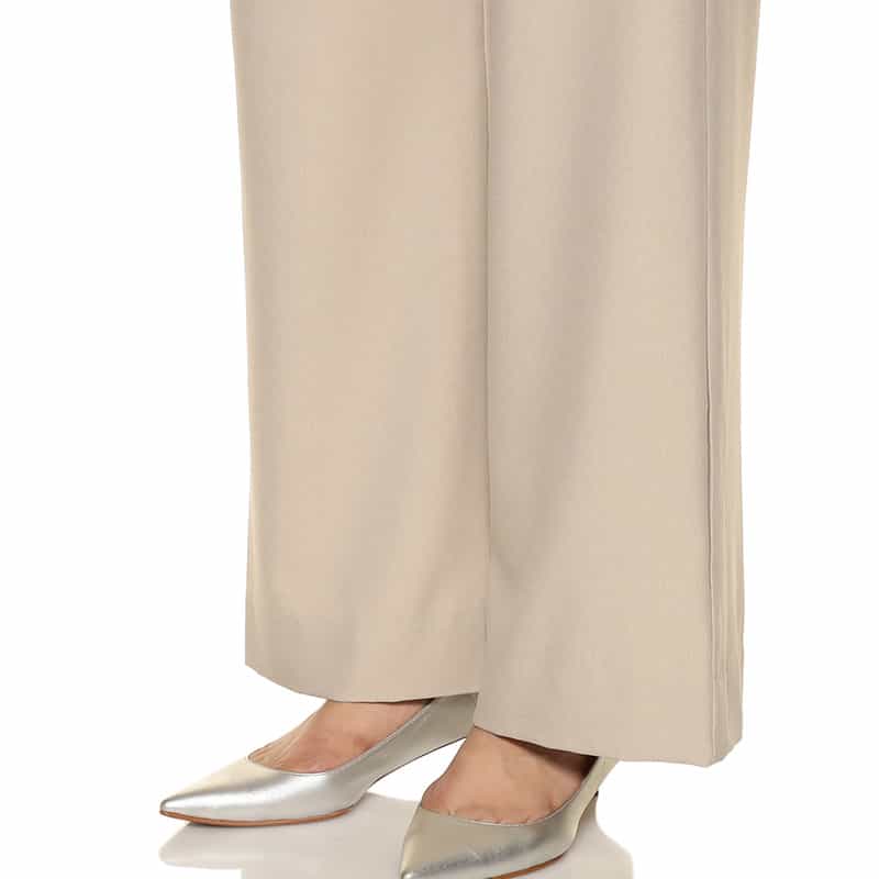 BARNEYS NEW YORK ウォッシャブル ドローストリング ワイドパンツ BEIGE