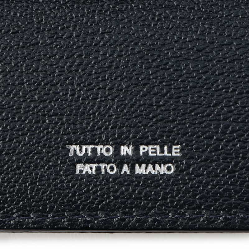 L’ARCOBALENO バイカラー ハーフウォレット NAVY