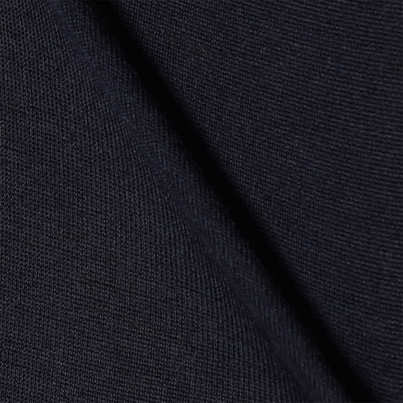 FILIPPO DE LAURENTIIS ウールシルクカシミヤ クルーネックニットプルオーバー NAVY