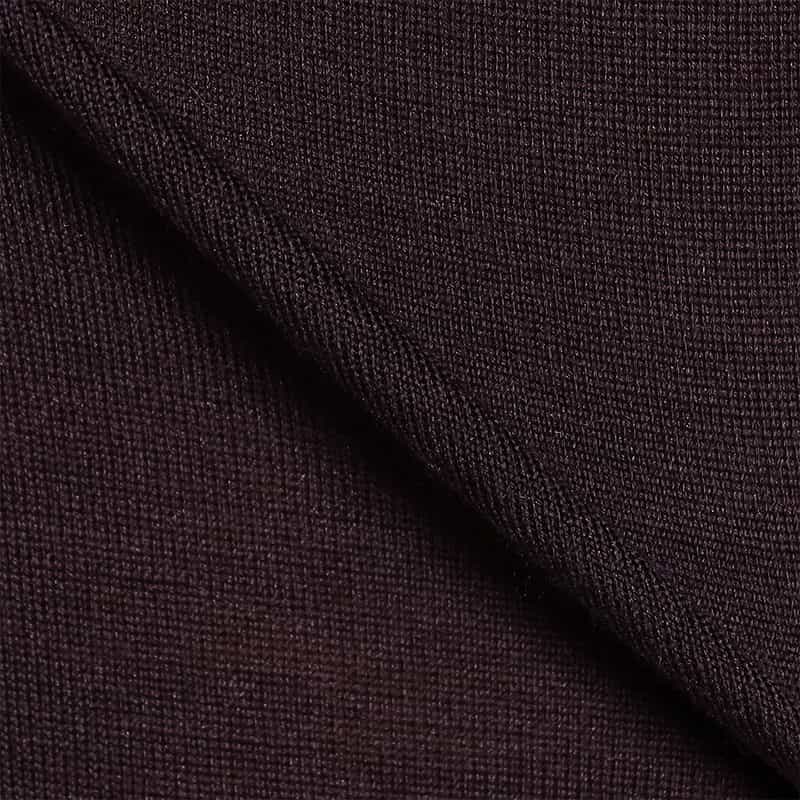 FILIPPO DE LAURENTIIS ウールシルクカシミヤ クルーネックニットプルオーバー WINE