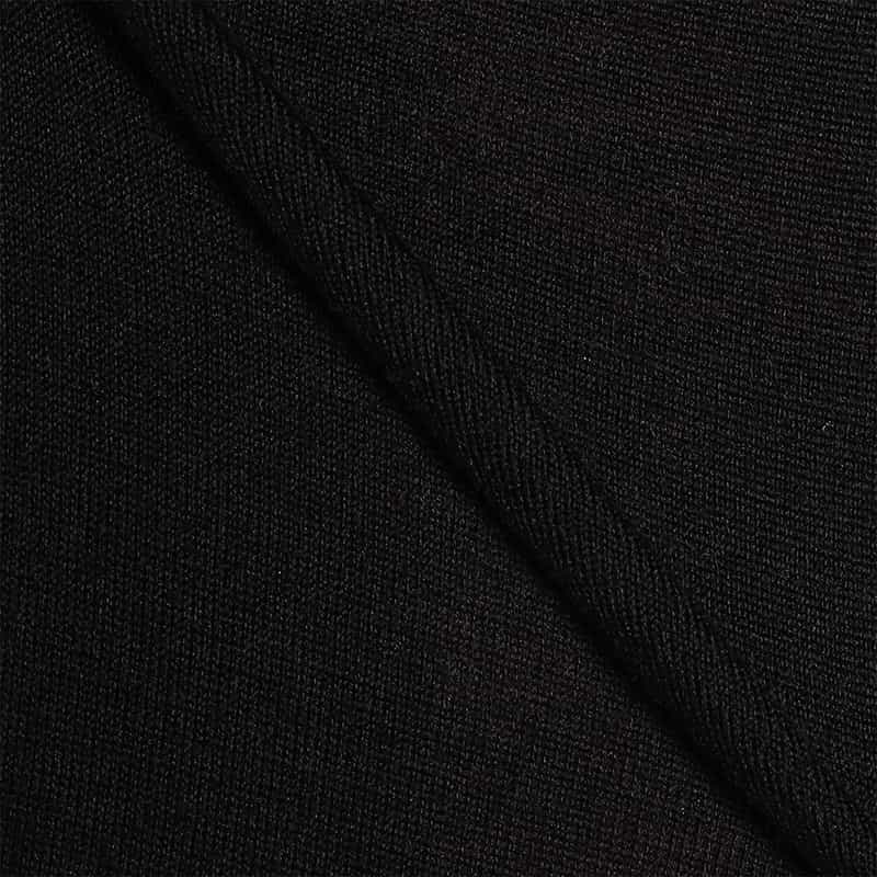 FILIPPO DE LAURENTIIS ウールシルクカシミヤ クルーネックニットプルオーバー BLACK