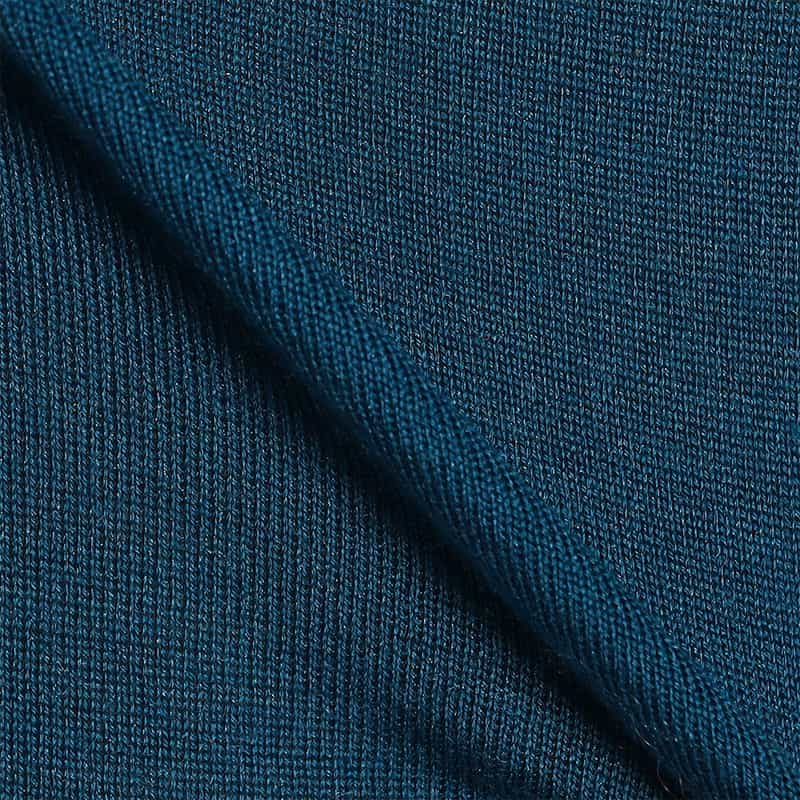 FILIPPO DE LAURENTIIS FILIPPO DE LAURENTIIS <フィリップ デ ローレンティス> / ウールシルクカシミヤ ロングスリーブ モックネックニットプルオーバー BLUE