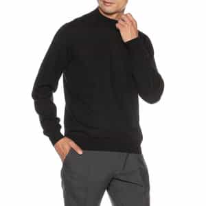 FILIPPO DE LAURENTIIS ＜フィリップ デ ローレンティス＞ ／ ウールシルクカシミヤ ロングスリーブ モックネックニットプルオーバー