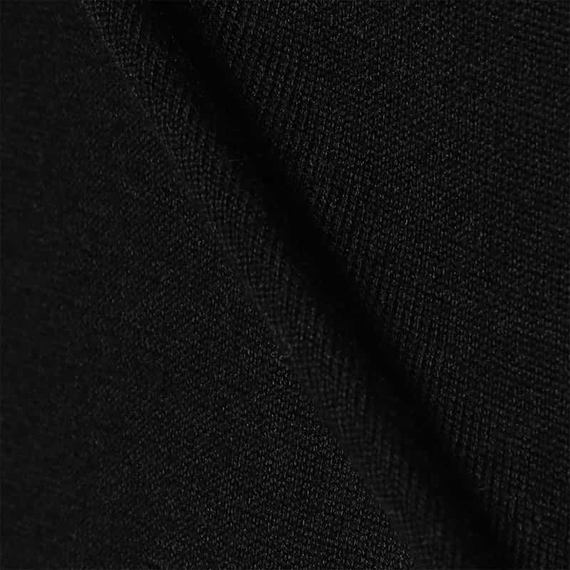 FILIPPO DE LAURENTIIS FILIPPO DE LAURENTIIS <フィリップ デ ローレンティス> / ウールシルクカシミヤ ロングスリーブ モックネックニットプルオーバー BLACK