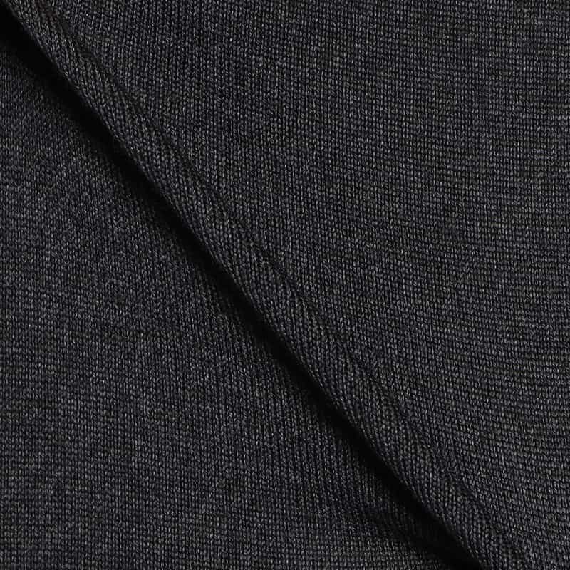 CRUCIANI Vネック ウールニットプルオーバー BLACK