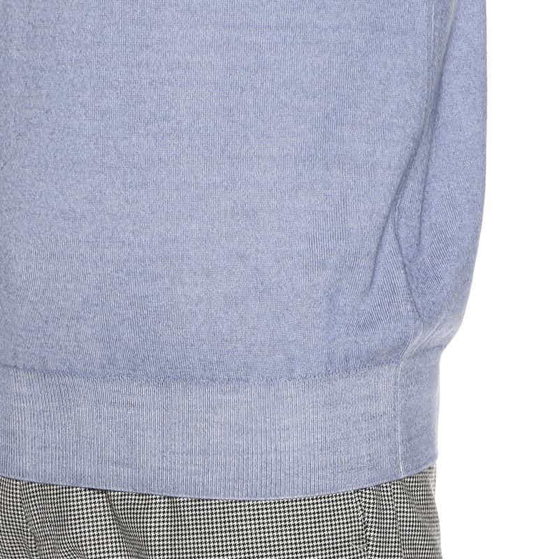 CRUCIANI モックネック ウールニットプルオーバー LIGHT BLUE