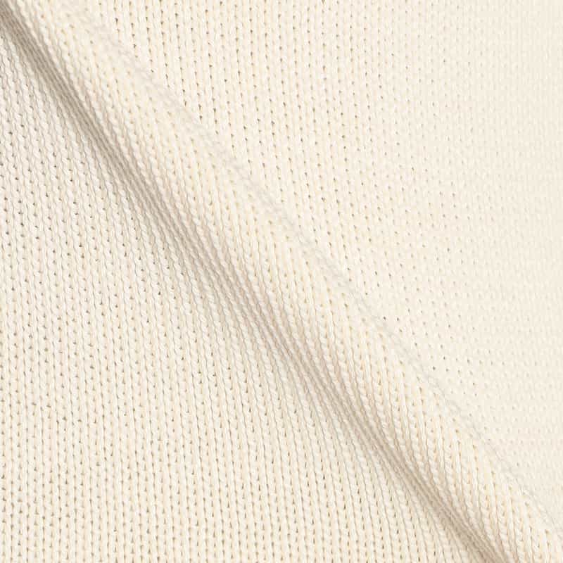 GRANSASSO クルーネック コットンニットプルオーバー IVORY