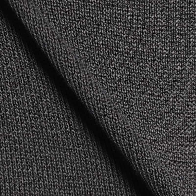 GRANSASSO クルーネック コットンニットプルオーバー GRAY