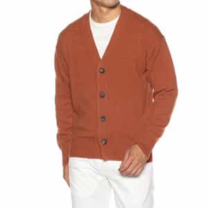 ウール Vネックニットカーディガン