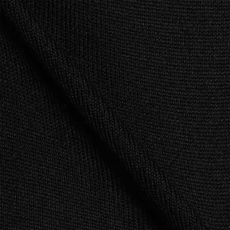 GRANSASSO ウール モックネックニットプルオーバー BLACK