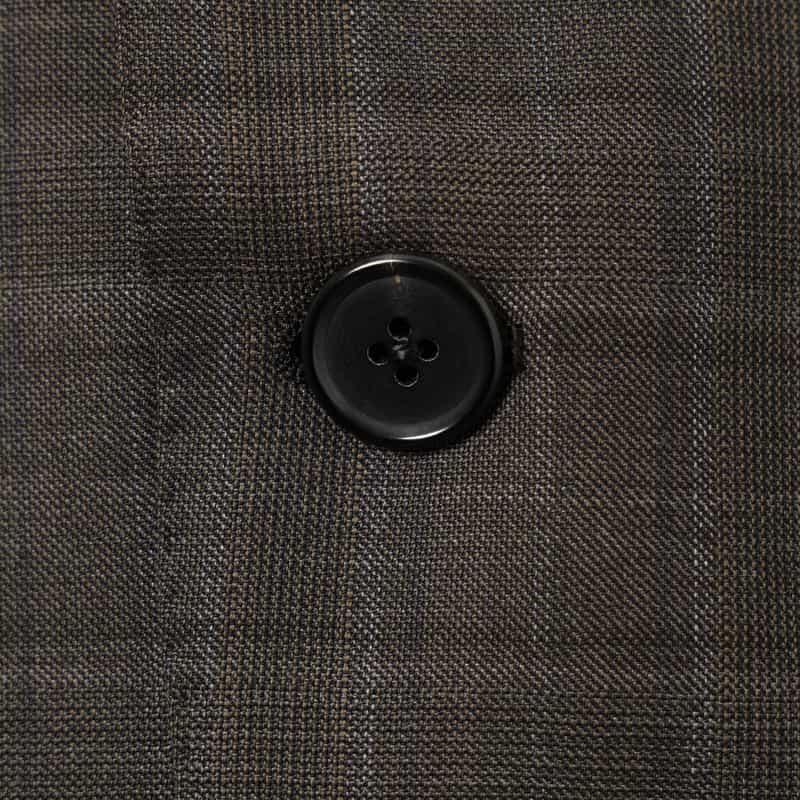 BARNEYS NEW YORK チェック柄スーツ BROWN