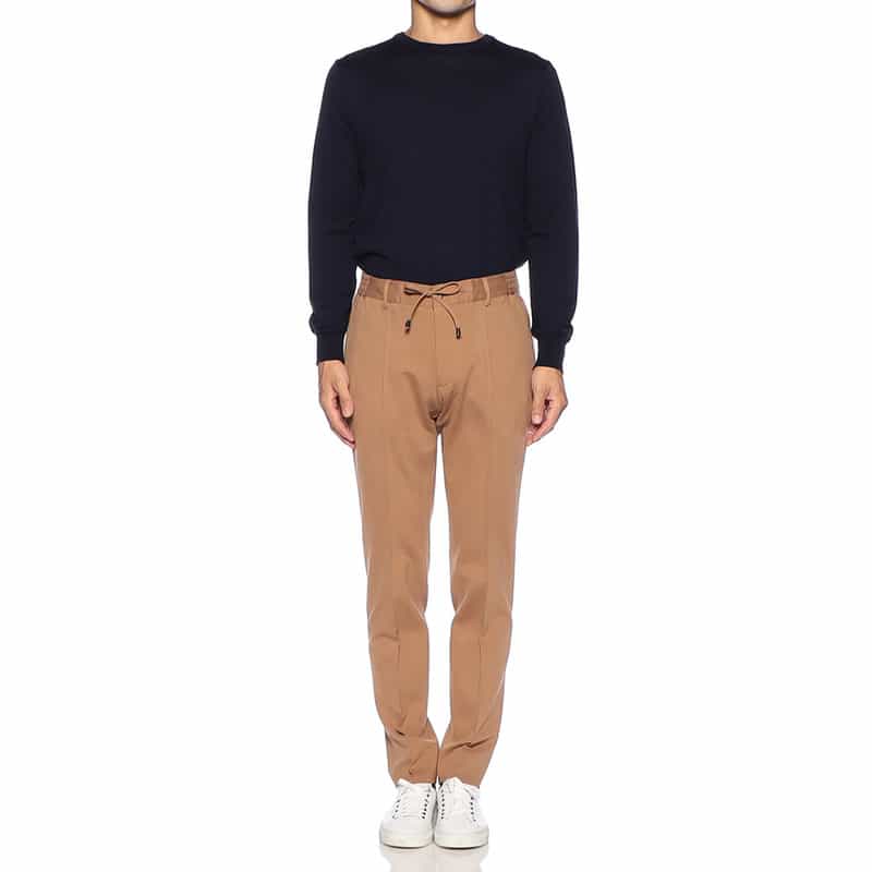 GIABSARCHIVIO ドローストリングパンツ "MASACCIO" CAMEL