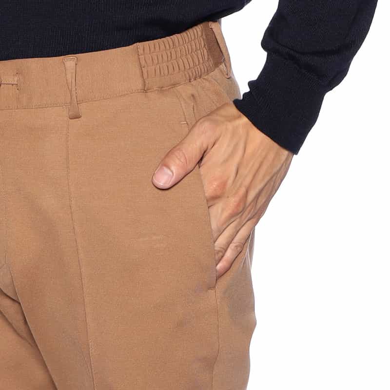 GIABSARCHIVIO ドローストリングパンツ "MASACCIO" CAMEL