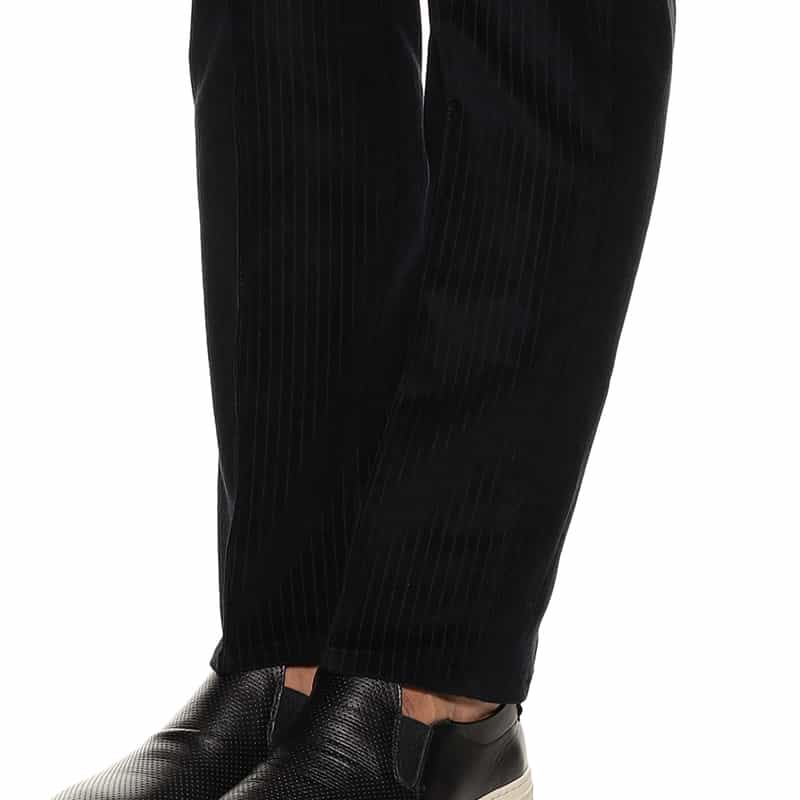 GIABSARCHIVIO コーデュロイ素材ドローストリングパンツ "MASACCIO" NAVY