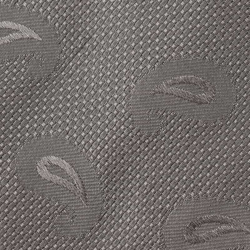 LUIGI  BORRELLI ペイズリー柄タイ GRAY