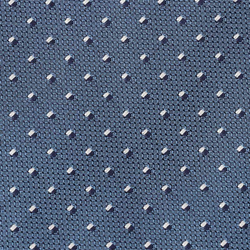 LUIGI  BORRELLI ドット柄タイ LIGHT BLUE