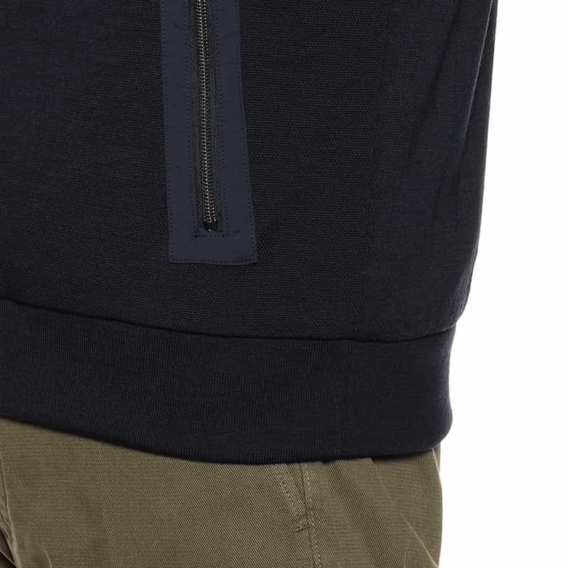 HERNO ジップアップニットブルゾン NAVY