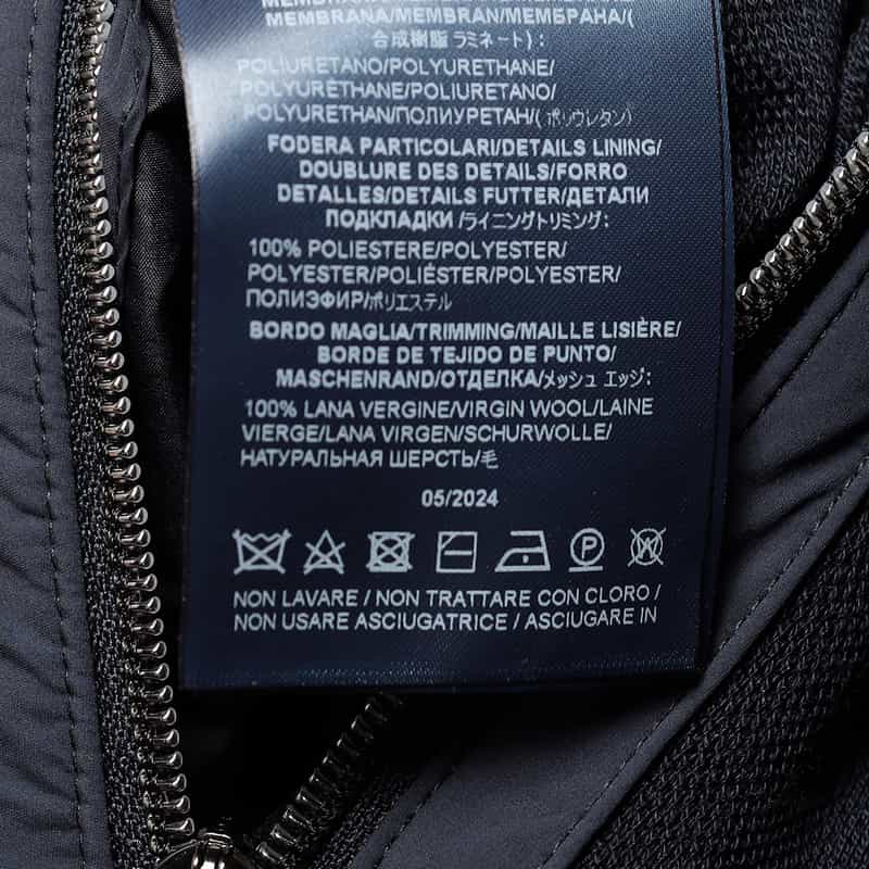 HERNO ジップアップニットブルゾン NAVY