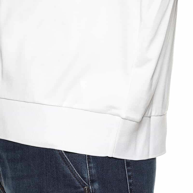 HERNO バイカラーリブ ロングスリーブTシャツ WHITE