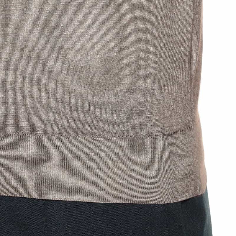 MAURO OTTAVIANI カシミヤシルク モックネック ニットプルオーバー BEIGE