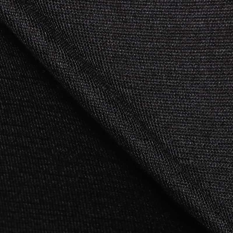 MAURO OTTAVIANI カシミヤシルク モックネック ニットプルオーバー BLACK