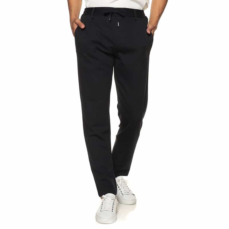 BERNARDO GIUSTI バーニーズ　ニューヨーク限定レーヨンジャージーパンツ NAVY