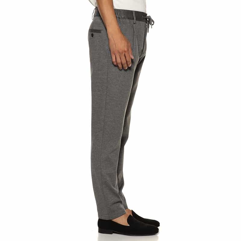 BERNARDO GIUSTI バーニーズ　ニューヨーク限定レーヨンジャージーパンツ GRAY