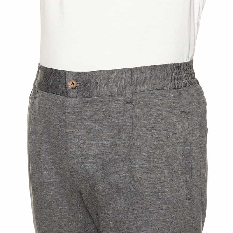 BERNARDO GIUSTI バーニーズ　ニューヨーク限定レーヨンジャージーパンツ GRAY