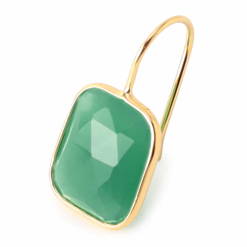 LA SOEUR 限定ピアス （クリソプレーズカルセドニー） NONE