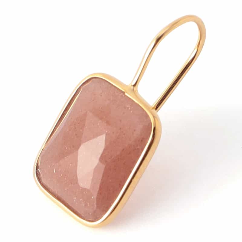 LA SOEUR LA SOEUR＜ラ スール＞バーニーズ　ニューヨーク限定ピアス （ピーチムーンストーン） NONE