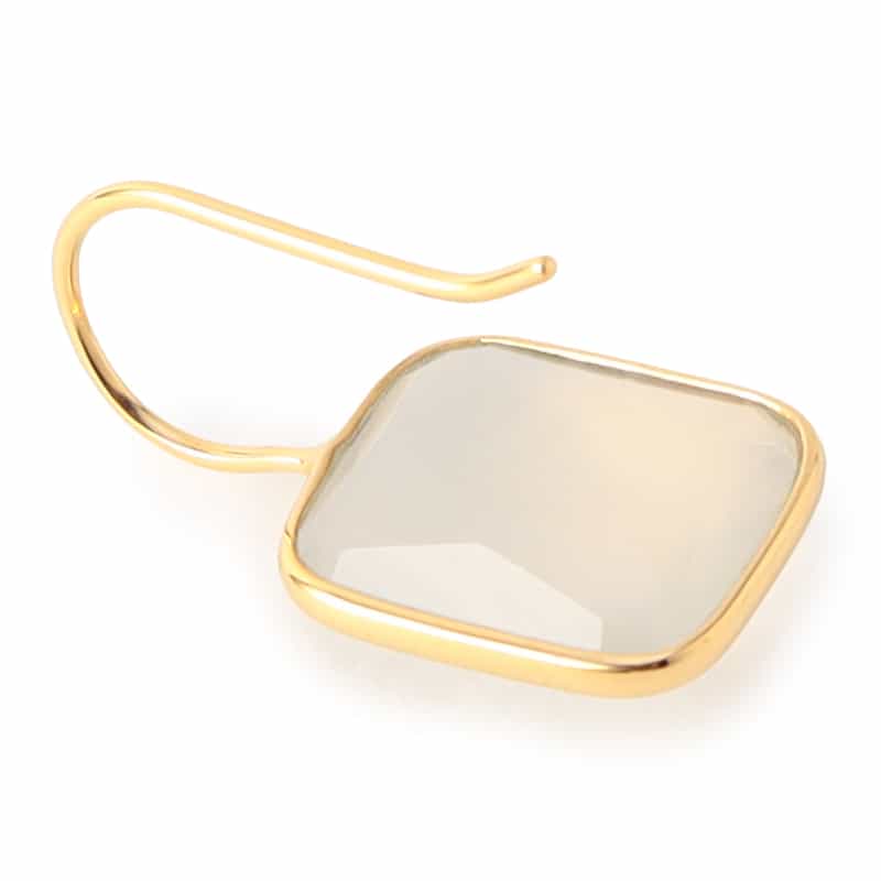 LA SOEUR LA SOEUR＜ラ スール＞バーニーズ　ニューヨーク限定ピアス （ホワイトカルセドニー） NONE