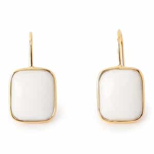 LA SOEUR＜ラ スール＞バーニーズ　ニューヨーク限定ピアス （ホワイトクォーツ）