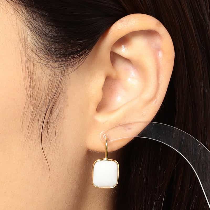 LA SOEUR LA SOEUR＜ラ スール＞バーニーズ　ニューヨーク限定ピアス （ホワイトクォーツ） NONE