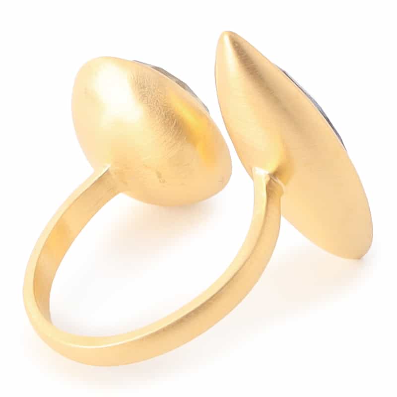 LA SOEUR LA SOEUR＜ラ スール＞バーニーズ　ニューヨーク限定リング （ラピスラズリ×シャンパンクォーツ） NONE