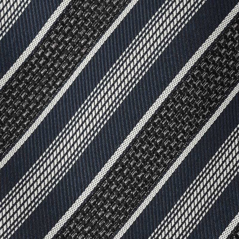 ALTEA ストライプ柄タイ GRAY