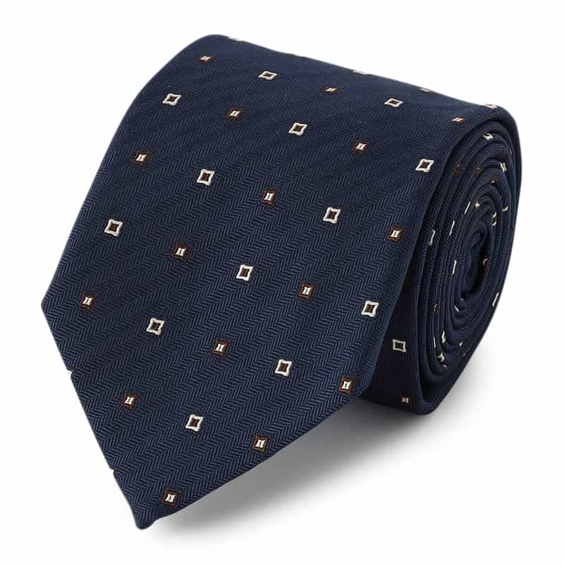 ALTEA 小紋柄タイ NAVY