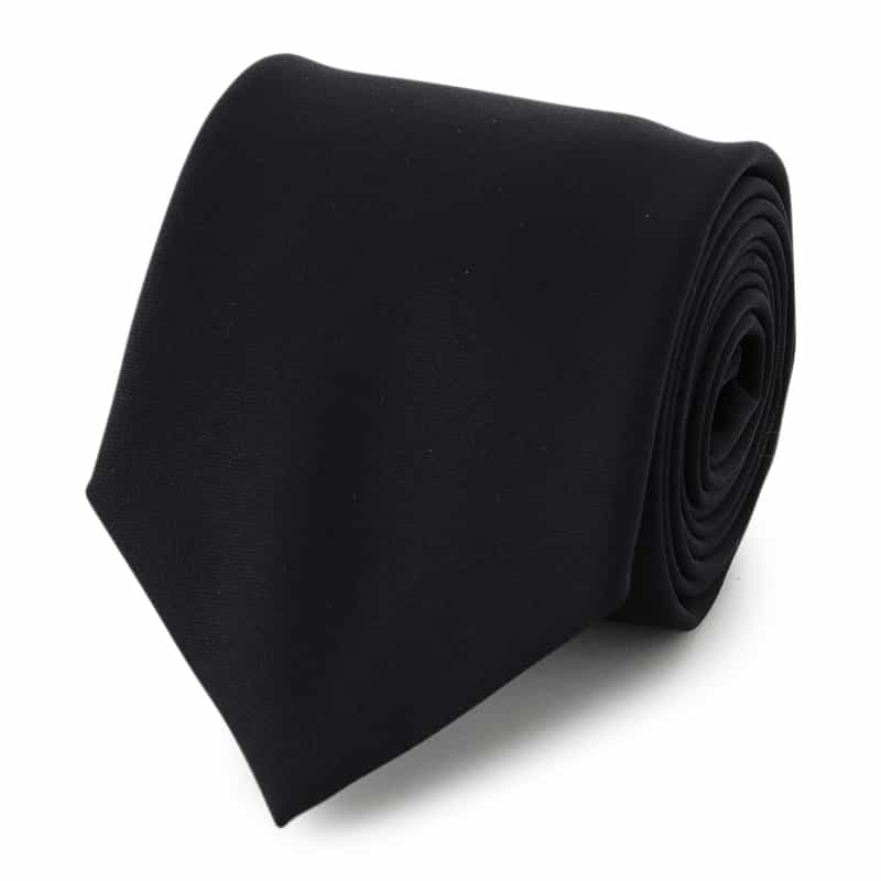 ALTEA ウール素材ソリッドタイ NAVY