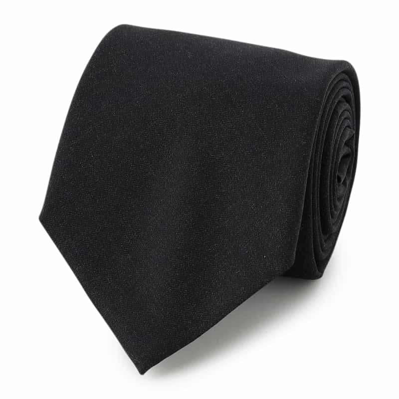 ALTEA ウール素材ソリッドタイ GRAY