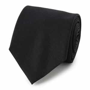 ウール素材ソリッドタイ