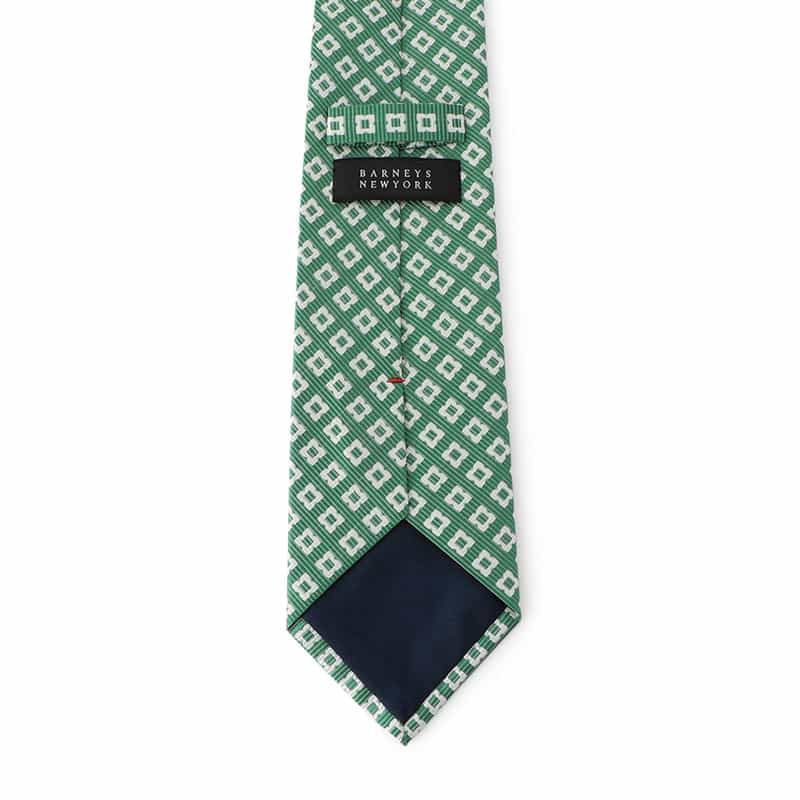 BARNEYS NEW YORK 小紋柄タイ GREEN