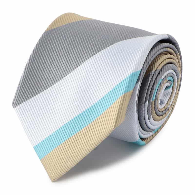 BARNEYS NEW YORK ストライプ柄タイ BEIGE