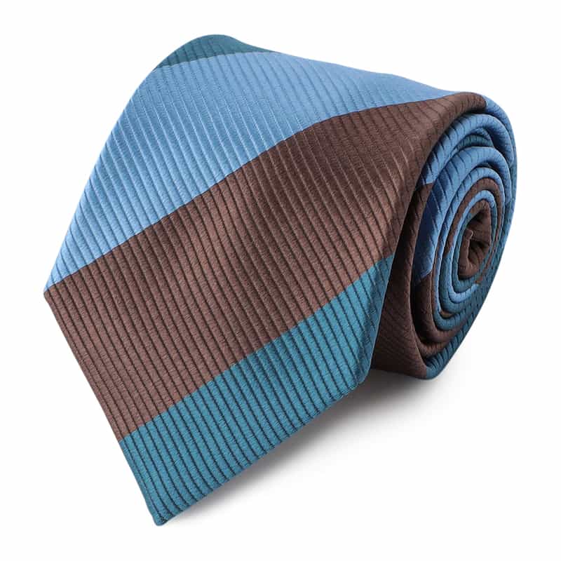 BARNEYS NEW YORK ストライプ柄タイ BLUE