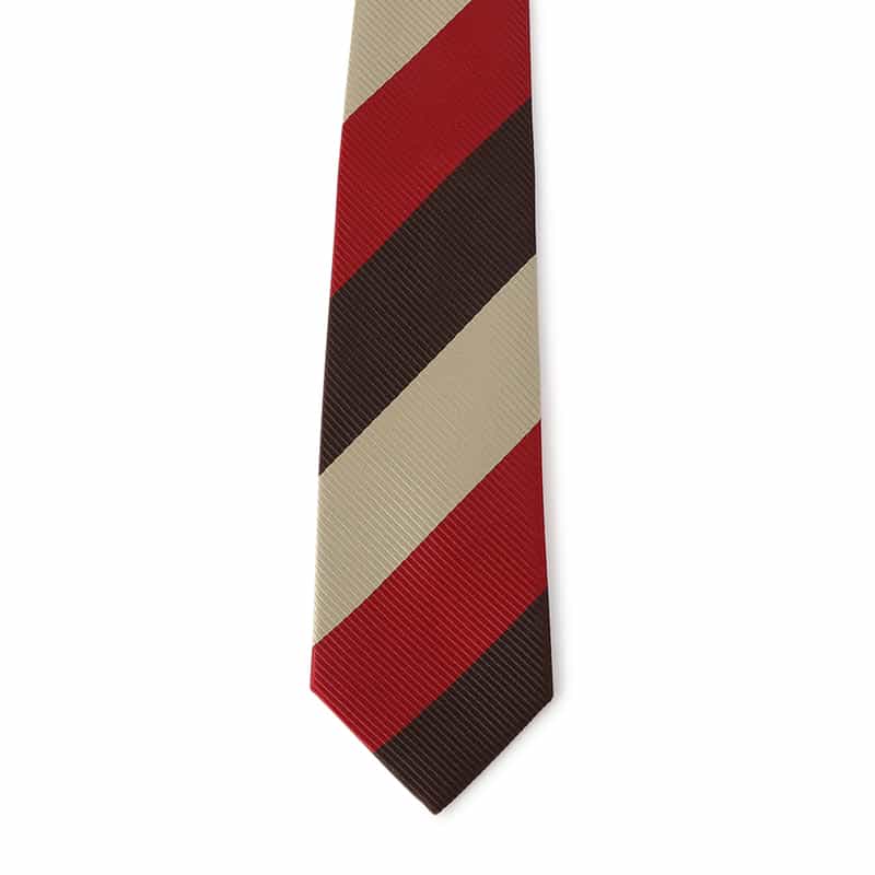 BARNEYS NEW YORK ストライプ柄タイ RED