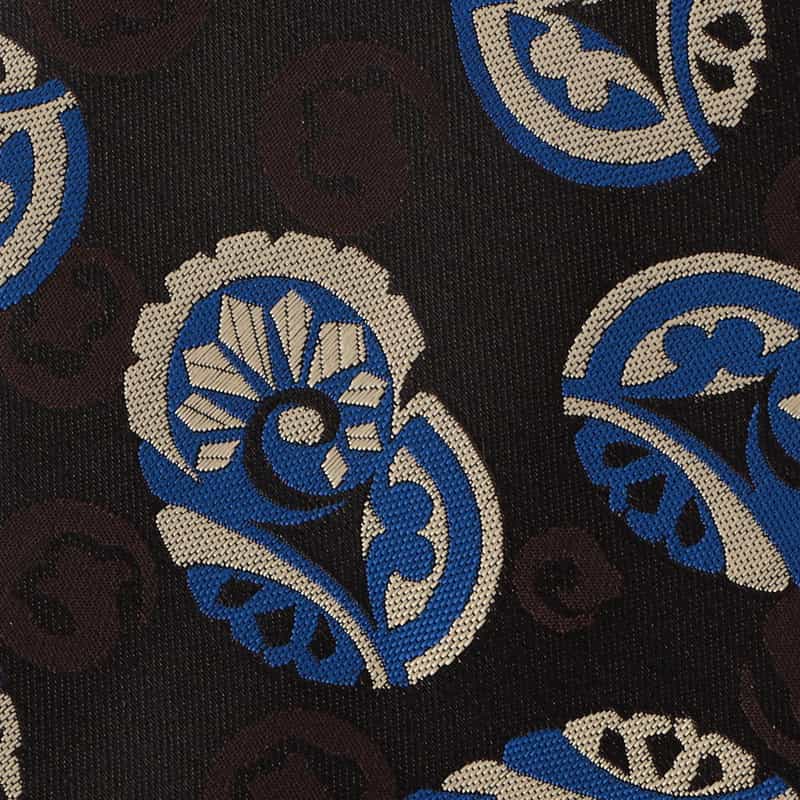 BARNEYS NEW YORK ペイズリー柄タイ DARK BROWN