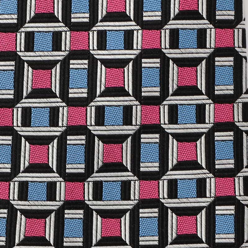 BARNEYS NEW YORK 幾何学柄タイ PINK