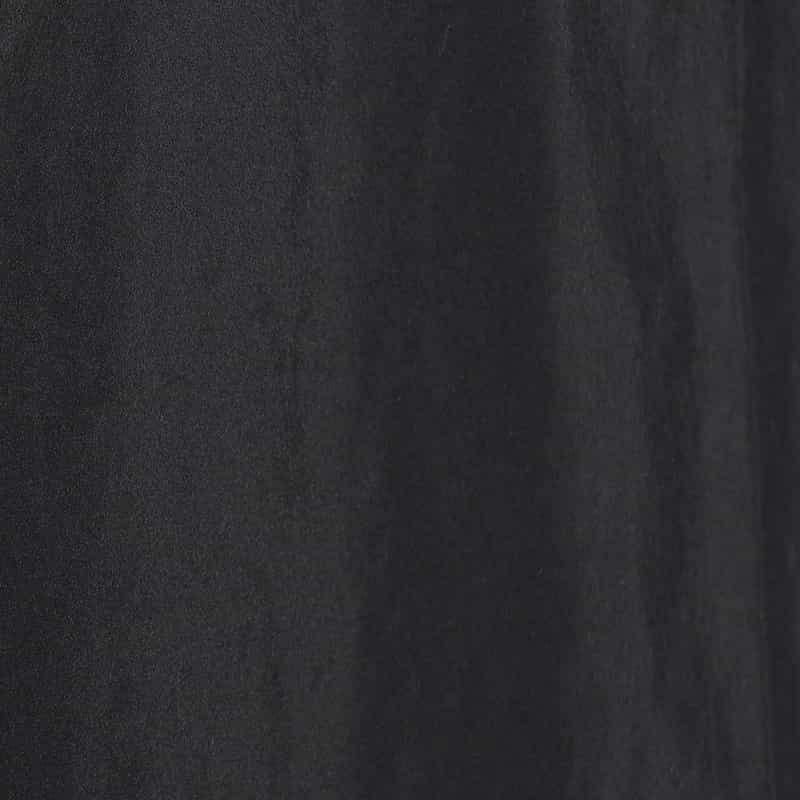 BARNEYS NEW YORK ウォッシャブル タックフレアスカート BLACK